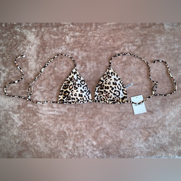 NWT F21 Cheetah Print Bikini Top 🌟 - Picture 1 of 4